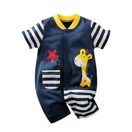 

Baby Clothes Dress Romper Baby Children Girls Print Summer Short Sleeve Romper Jumpsuit Clothes Children Place Girls Rompers
