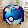 thumbnail image 5 of Squirtle Round Table Cloth Washable Reusable Round Tablecloth Cartoon Fun Table Cover for Dinner Kitchen Party Picnic 50x50in, 5 of 8
