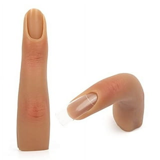 LIONVISON Practice Hand for Acrylic Nails-Flexible Moveable Fake