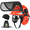 Orange, variant on GREEN DEVIL Chainsaw Safety Protective Helmet Forestry Helmet with Build-in Visor Mesh Face Shield Ear Muffs 4 in 1 Ideal for Arborist Tree Work DIY Outdoor Logging Hard hat