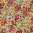 thumbnail image 5 of Pink & Yellow Floral Cotton Tablecloth for Dining Table – Handmade Sanganeri Block Print Table Cover, Handcrafted Indian Decor, (60 Inches Round), 5 of 5