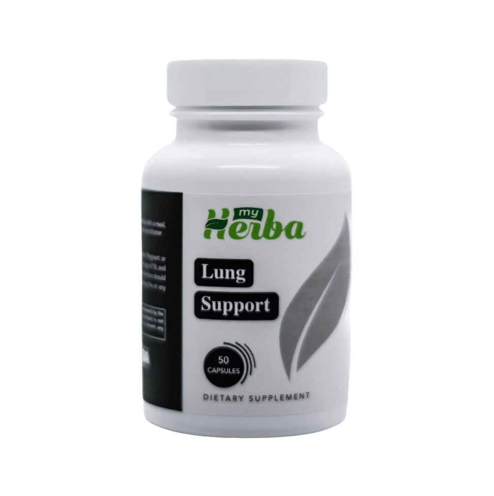 MyHerba Lung Support Dietary Supplement, 50 Count with SEA MOSS! A