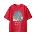 thumbnail image 2 of Trash Truck Dumpster Lifting Youth T Shirt (Red, XS-XL), 2 of 4