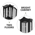 thumbnail image 2 of Luxshiny Mini Decorative Cabinet for Miniature Display Stylish Black 1Pcs, 2 of 6