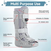 Air Walking Boot, Tall Fracture Boot, Air CAM Walker Fits Left or Right Foot, Protection for Broken Foot Sprained Ankle Fracture Recovery(Small)