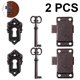 thumbnail image 1 of juegos de cerradura de puerta de gabinete vintage, cerradura de gabinete, cerradura de muebles antiguos con llave para buzones, casilleros, armarios, caja de herramientas, 1 of 4