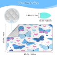 thumbnail image 2 of Ironing Mat Portable Ironing Blanket for Table Top Travel Ironing Pad for Washer Dryer 27.6" x 47.2" Cute Butterflies and Hearts Pattern, 2 of 6