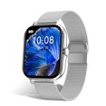 thumbnail image 3 of Hombres Reloj inteligente Digital Bluetooth Compatible con la pantalla Táctil Táctil Reloj de pulsera Fitness Player Música Reproductor de música SmartWatch Electronics Silver Steel Correa Inevent EL005787-07B, 3 of 6