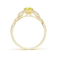 thumbnail image 2 of ANGARA IGI Certified Lab Grown 1.17 Ct Yellow Diamond Infinity Twist Ring for Women in 14K Yellow Gold (Size-7x5mm| Clarity-VS) | Anniversary, Jewelry Gift for Women | Lab-Grown Yellow Diamond Ring, 2 of 7