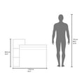 thumbnail image 2 of Britt 43" Wide Four Shelves Writting Desk, Home Office, Living Room, Gamer Desk Natural Oak, 2 of 7