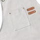 thumbnail image 2 of Zhuge Delantales de chef para hombres y mujeres con bolsillos grandes, delantal de trabajo resistente, ajustable, con espalda cruzada de lona de algodón, talla M a XXL (beige), 2 of 4