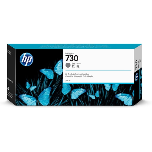 HP Cartucho de tinta DesignJet 730 de 300 ml, gris HP P2V72A