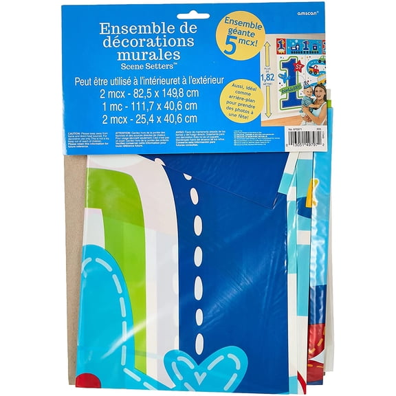 All Aboard 1st Birthday Wall Decorating Kit (Each)