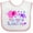White and Pink, variant on Inktastic My Nana Loves Me Cute Elephants Boys or Girls Baby Bib