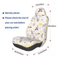 thumbnail image 3 of Fuzoiu Lavender Flowers Print Elastic Car Seat Covers, Seat Cover Protector,Universal Fit Interior Covers for Most Cars,Washable Seat Cover Non Slip for SUV,Sedan,Van, 3 of 5
