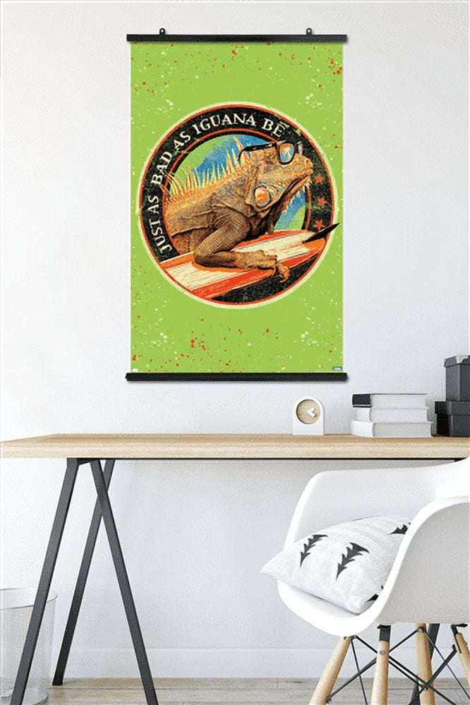 Jim Baldwin - Iguana Wall Poster, 22.375" x 34"