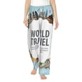 thumbnail image 2 of Kdxio Women's Comfy Stretch World TravelPrint Drawstring Pajama Pants-XX-Large, 2 of 9