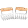 thumbnail image 2 of Meat Claw Puller with food grade stainless steel blade and wooden handle for separating meat, bear claws, 2pcs/pack, 2 of 4