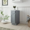 thumbnail image 2 of Vanity Art 12 Inch Small Bathroom Vanity Cabinet with Soft Closing Drawer and Door, Single Door Right Offset Shaker Design Floor Mount Side Bathroom Organizers and Storage, VA4012-1S, 2 of 10