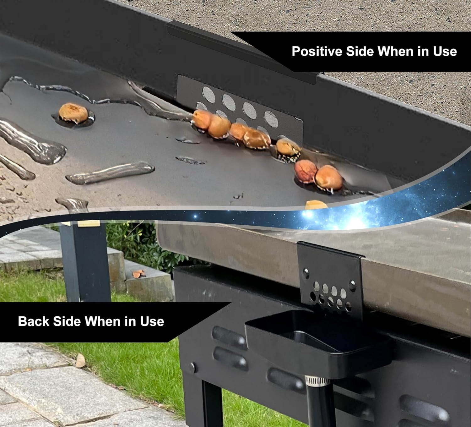 Upgraded Blackstone Grease Catcher for Blackstone,Integrated Blackstone Grease Trap with Magnetic Durable,Innovative Blackstone Griddle Accessories
