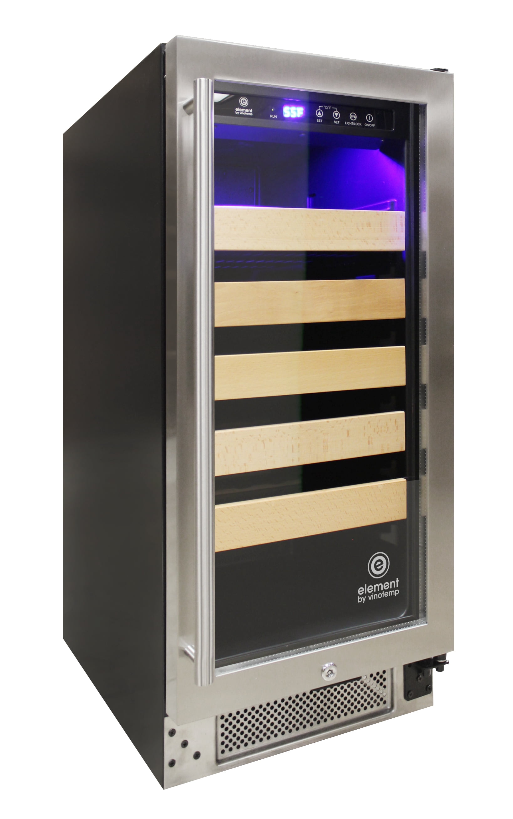 Element by Vinotemp EL-33WCST Connoisseur Series 33 Single Zone Wine Cooler