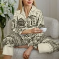 thumbnail image 6 of Uemuo Vineyard Landscape Pattern Womens Pajama Sets,PJ Set for Women,Pajamas for Women Logo,Long Sleeve Pajama Set for Women,Soft Long Sleeve Top With Pants-X-Large, 6 of 9