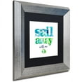 thumbnail image 2 of Trademark Fine Art "Sail Away" Canvas Art by Lisa Powell Braun, Black Matte, Silver Frame, 2 of 4