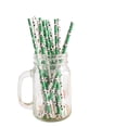 thumbnail image 3 of 100 Pcs Paper Straws, Colorful Striped Drinking Straws for Party Decorations, Biodegradable/Kraft Paper Straws for Juices, Cocktails, and Birthday Parties A, 3 of 7