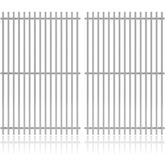 Set of Two Cast Iron Cooking Grids for Dual Combination Charcoal/Gas Grill Models GBC1490W, BY14-101-001-05, GBC1590W, GBC1690W, BLZ-39980