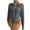 Gray, variant on Bodysuits for Women Dressy Solid Long Sleeve Button Down Shirts One-Piece Blouses Office Work Business Casual Tops S-XXL