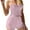 Pink, variant on TODOZO Pajamas for Women Set 2 Piece Sets for Women Summer Lounge Sets for Women 2 Piece Outfits Women's Vest Backless Lace Comfort Shorts Home Clothing Set Black L