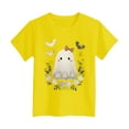 thumbnail image 4 of CAUYDY Toddler Baby Girls Boys Halloween Shirts Ghost Pumpkin Graphic T-Shirt Kids Short Sleeve Tee Tops(Yellow,13-14 Y), 4 of 5
