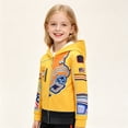 thumbnail image 4 of Yellow Halloween Costumes Pop Star Idol Cosplay Hooded Jacket, Graphic Hoodie Outfit, Dress-Up Apparel for Anime Singer Stage Performance, 4 of 6