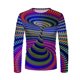 thumbnail image 1 of Camiseta diaria unisex para hombre Impresión 3D Color degradado Vertigo Estampados gráficos Estampado geométrico Camisetas de manga larga Pompotops oipoqjl3980, 1 of 9