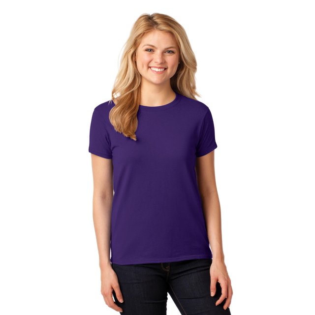 Gildan T-Shirt à Manches Courtes pour Femmes en Coton 100 pour Cent - 5000L