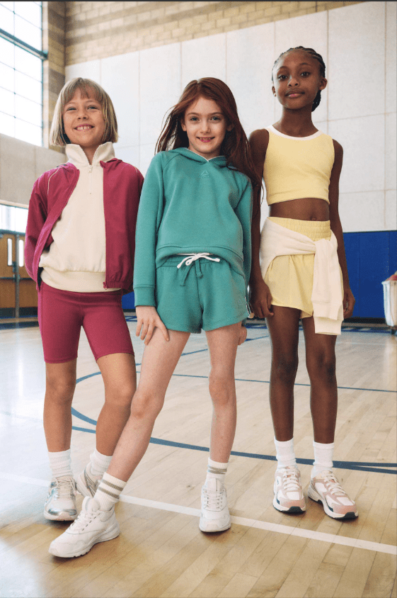 Reebok Girl’s Athletic Momentum Tech Fleece Pullover Hoodie, Sizes 4-18