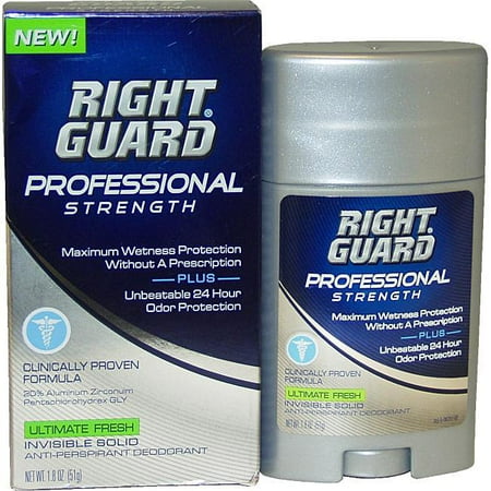Right Guard: Professional Strength Ultimate Fresh Invisible Solid Anti-Perspirant/Deodorant, 1.8 oz
