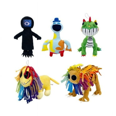 Poppy Green Dinosaur Big Lion Plush Toy Doll 5-Piece Set Soft