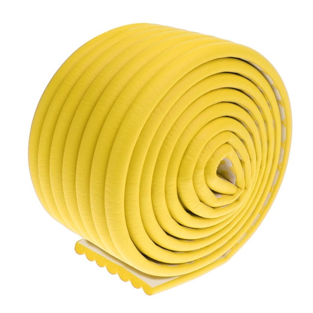 Cojín de esquina para mesa de bebé y niño, protector de seguridad suave Amarillo
