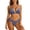 S10-Navy, variant on Women Swimwear Strappy Two Piece Swimsuit For Backless Tankini Top With Plaid Bottoms L Blue