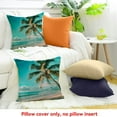 thumbnail image 4 of FCXZI Throw Pillow Cover Palm Tree Beach Sky Linen Home Decor 20x20in, 4 of 5
