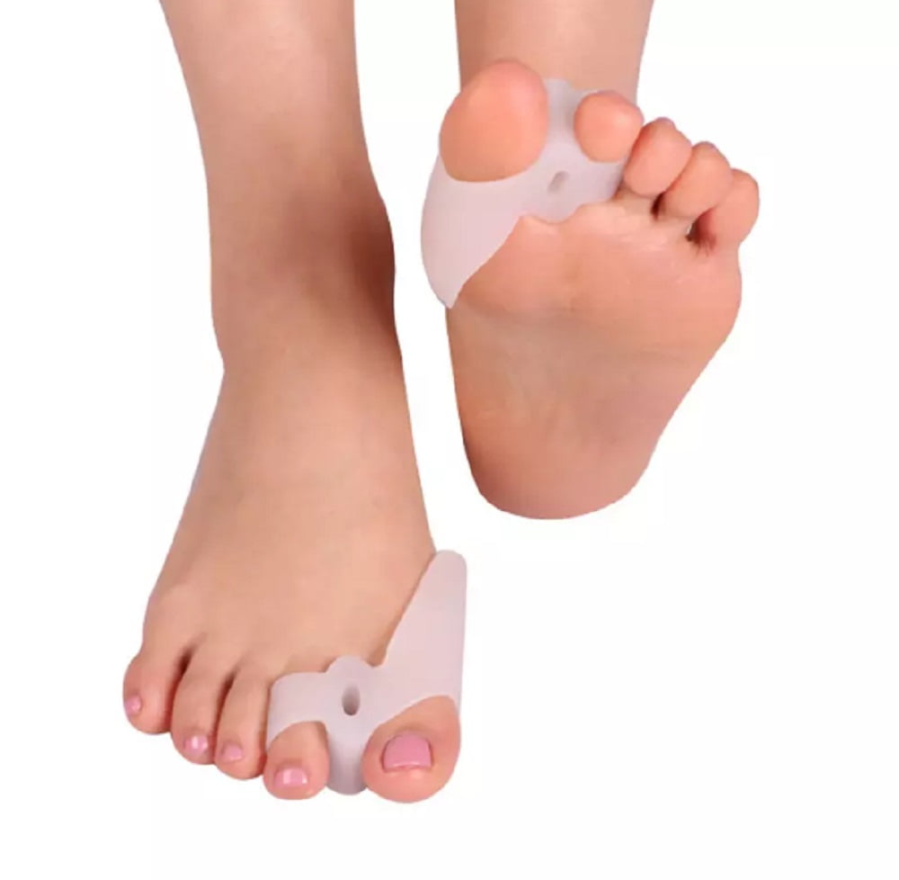 1 Pair Silicone Gel Bunion Toe Corrector Orthotics Straightener Separator Pain