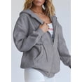 thumbnail image 4 of Sudadera con Capucha con Cierre PRETTYGARDEN 2025 Gris Oscuro Talla L, 4 of 5