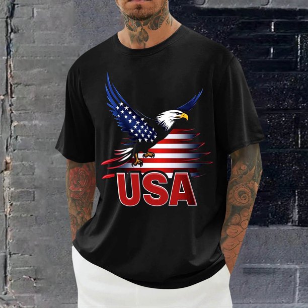 Tops para hombre, blusas y camisas de cuello redondo y manga corta para hombre, blusas casuales de moda con cuello redondo y estampado para hombre, blusas de poliéster para hombre.