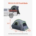 thumbnail image 3 of VEVOR Truck Tent 5.0-5.2ft Waterproof PU2000 Truck Bed Camping Tent 2-3 Person, 3 of 9