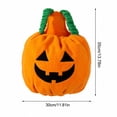 thumbnail image 2 of Halloween Funny Pumpkin Dog Cat Costume cat pumpkin costume halloween costumes pet comfortable pet outfit for small medium pets halloween cosplay party and photo prop,M, 2 of 7