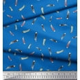 thumbnail image 2 of Soimoi Cotton Jersey Fabric Colorful Feather Print Fabric by Yard 58 Inch Wide, 2 of 5