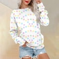 thumbnail image 2 of Bovemsi Womens Sweatshirts Women's Fashion Spring Autumn Casual Long Sleeve Hoodless Sweatshirt Top Fall Fashion Outfits 2025 Clothes, 2 of 5
