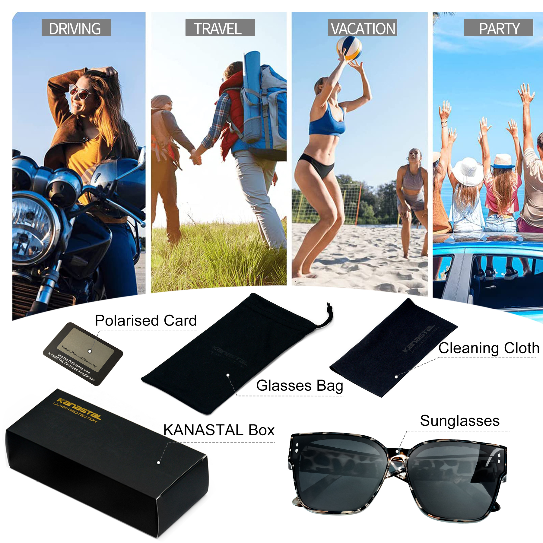 Kanastal Polarized Fit-Over Sunglasses photo 7