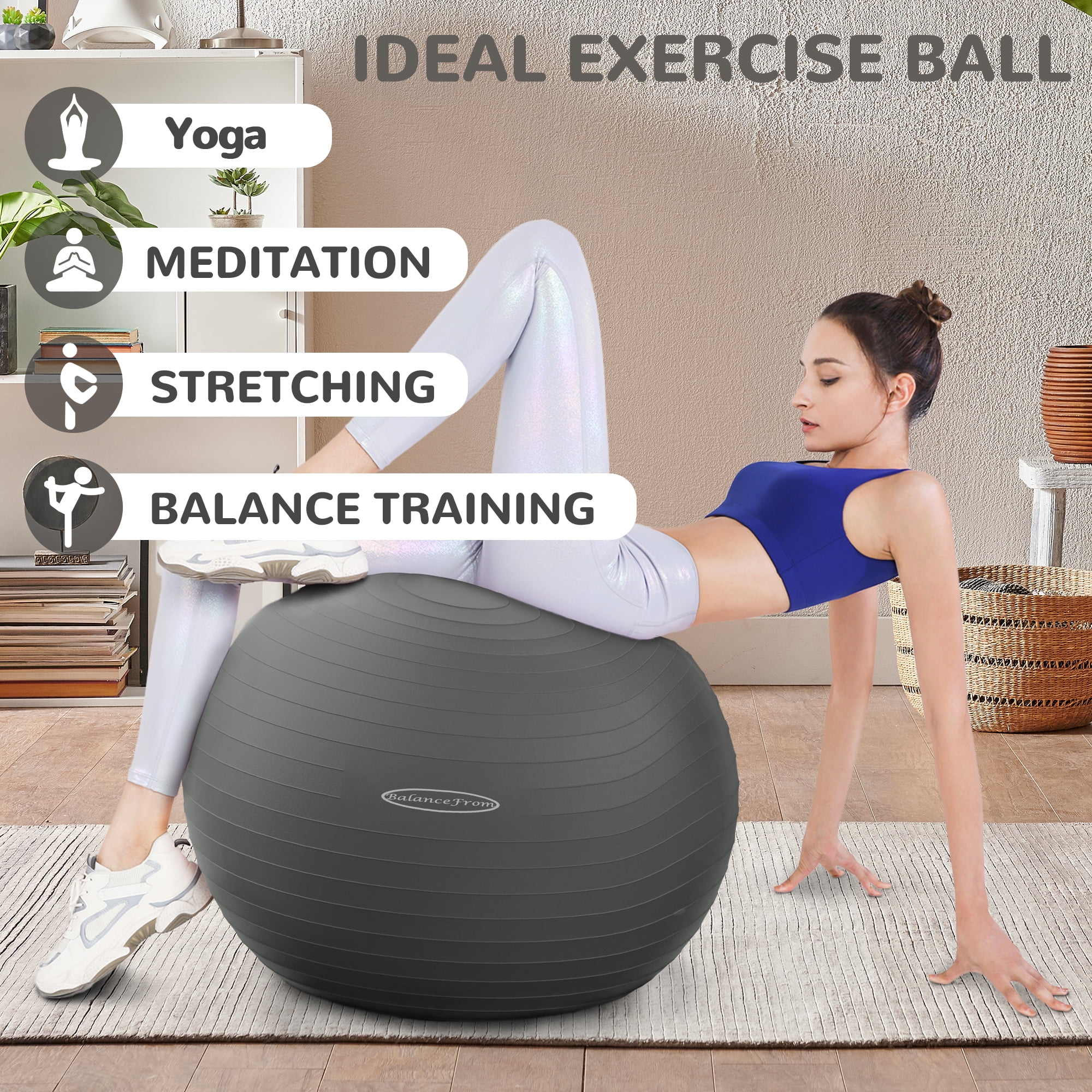 BalanceFrom Anti-Burst and Slip Resistant Exercise Ball